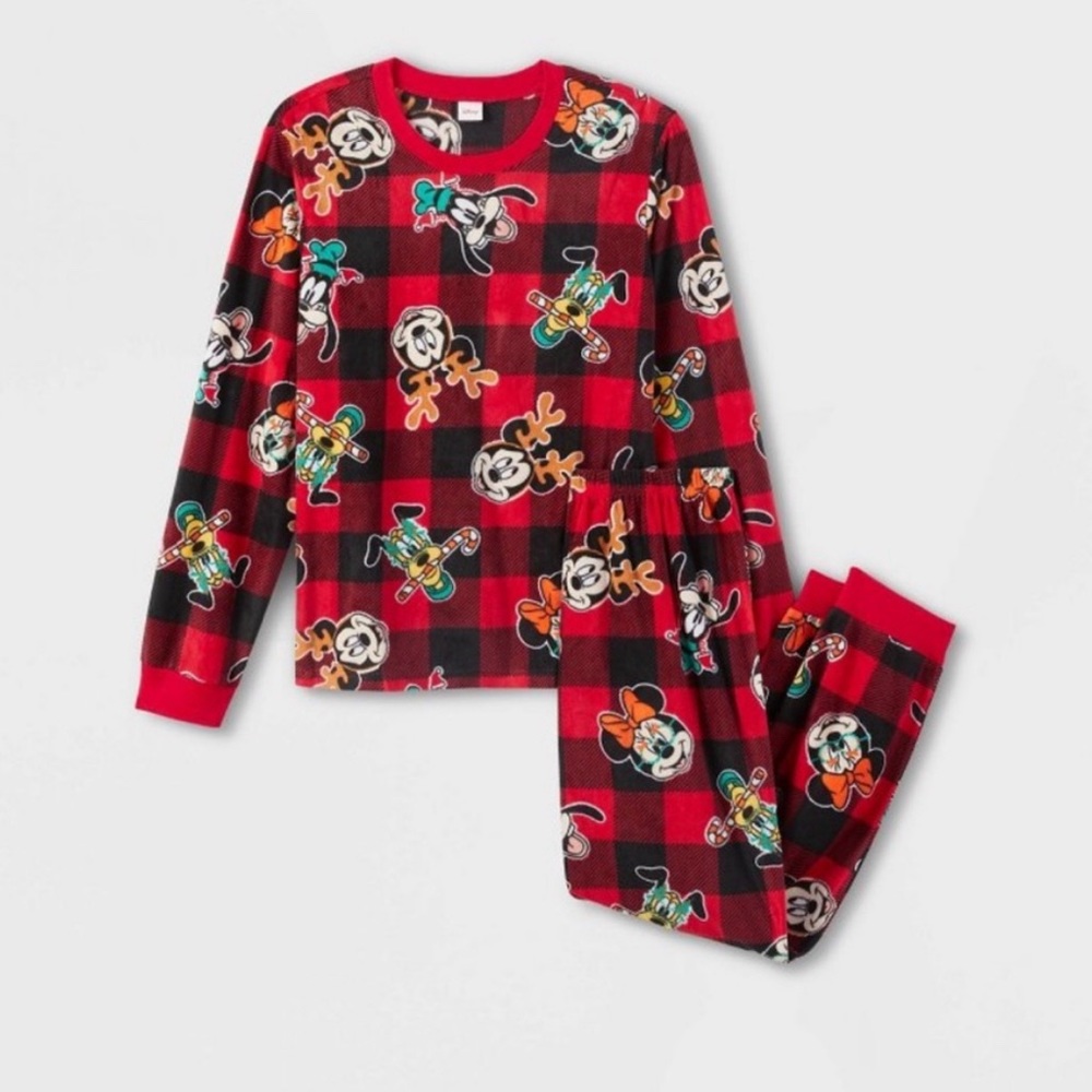 Mickey Mouse & Friends 2pc Buffalo Pajama Set
